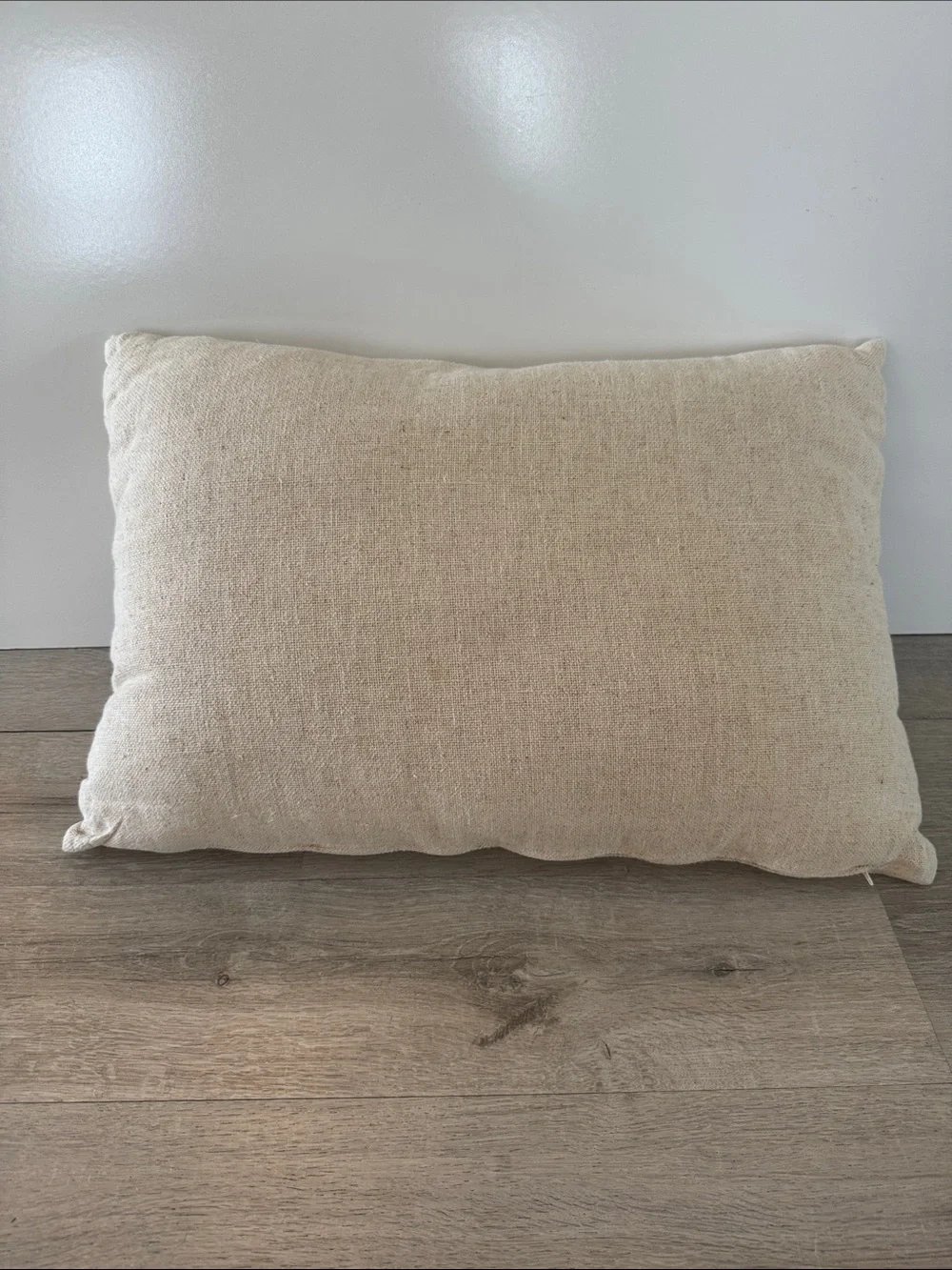French Coffee Sack Lumbar Throw Pillow w/ Insert Farmhouse Linen 24x15 Decor
